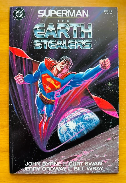 Superman The Earth Stealers 1988 DC Comics Softcover Format Superb Condition