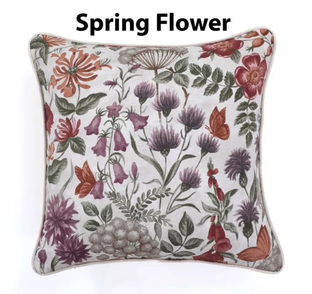 18" Decorative Throw Pillowcase Floral Spring Flower Square Cushion Cover