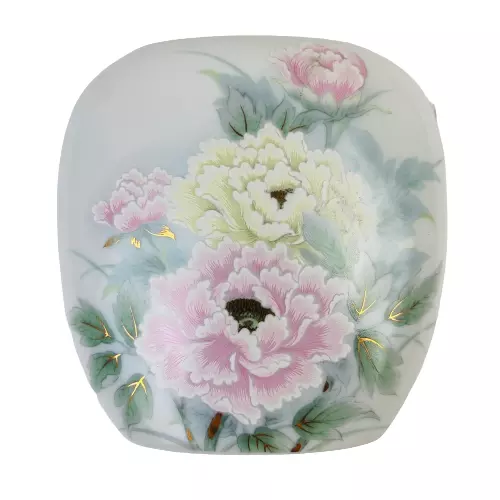Small Vintage Chihara Fine Porcelain Japanese Floral Vase