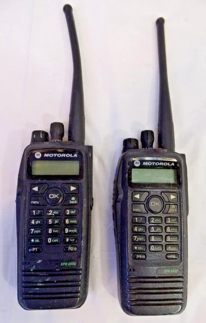 Motorola XPR 6550 Two-Way Radios, Lot of 2, for Parts/Repair