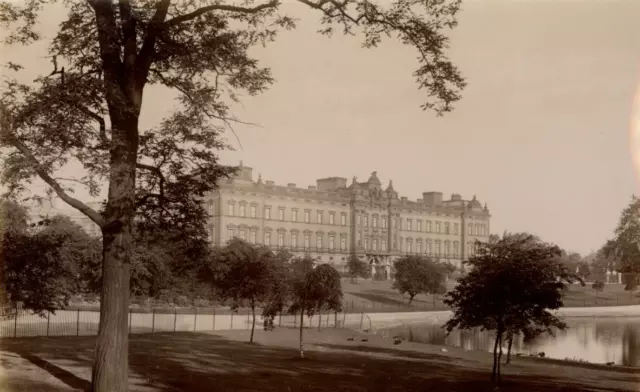 Angleterre Londres Buckingham Palace  Vintage Albumen Print,  Tirage albuminé