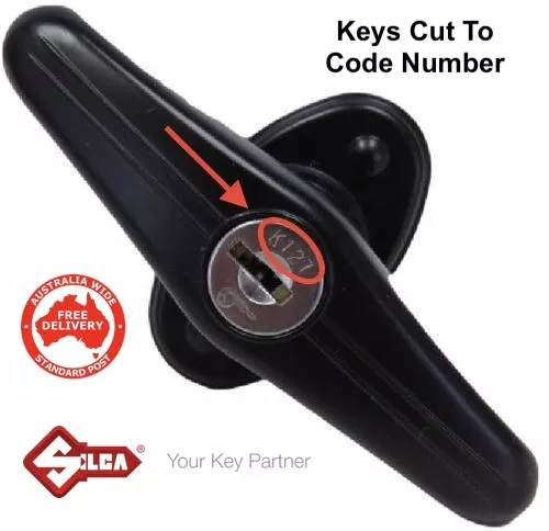 Keys Cut To Code For BAUER T Handle-Suits ARB, Flexiglass, Canopy Lock-FREE POST