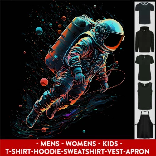 Un Astronauta IN Outer Space Uomo Donna Bambini Unisex