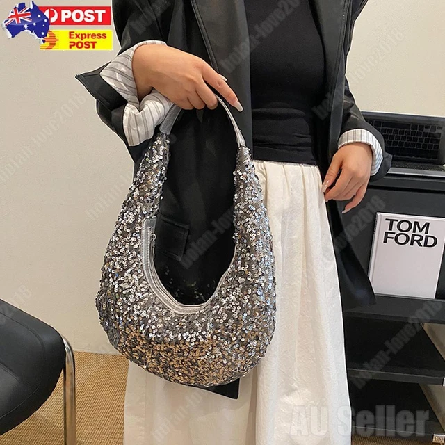 Sequin deals hobo bag