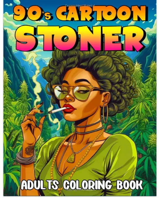 Stoner Trippy Coloring Book Kids Drawing Activity Gift Boys Girls