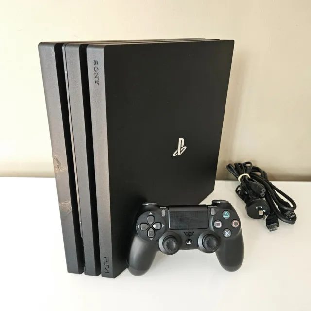 PS4 Sony PLAYSTATION 4 PRO CONSOLE 1TB HD + Genuine Black Wireless Controller
