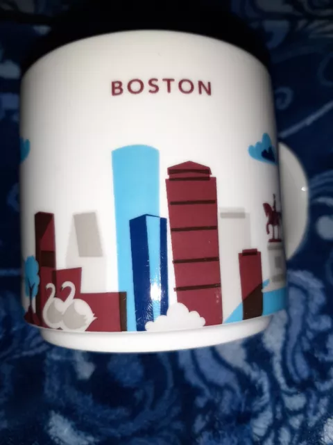 Starbucks 2016 You Are Here Series Coffee Mug 14 oz Cup Boston