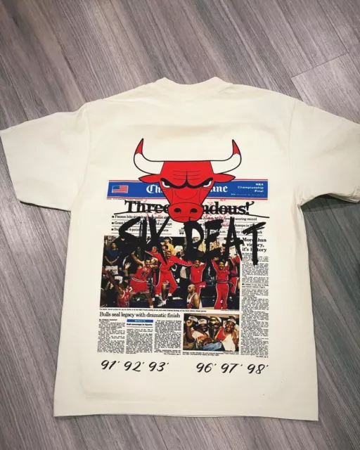 VTG 90S CHICAGO Bulls 6 Time NBA Champions Finals T Shirt Jordan XLarge ...