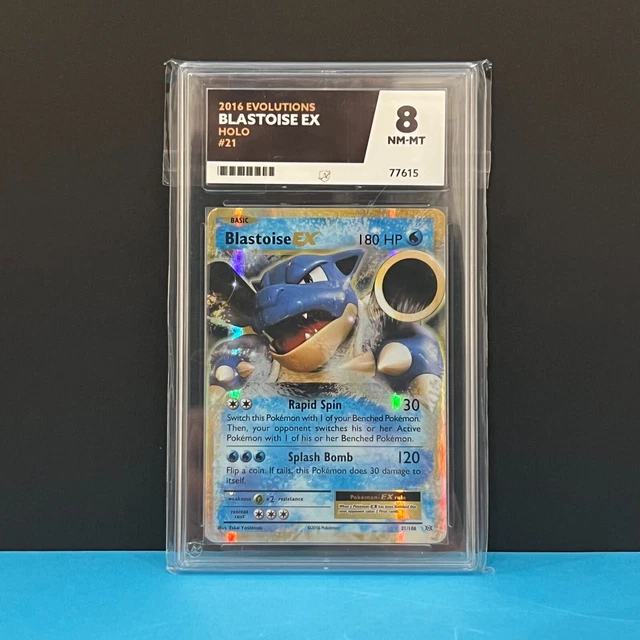 ACE 8 2016 Blastoise EX Pokemon Card XY Evolutions 21/108 Near Mint