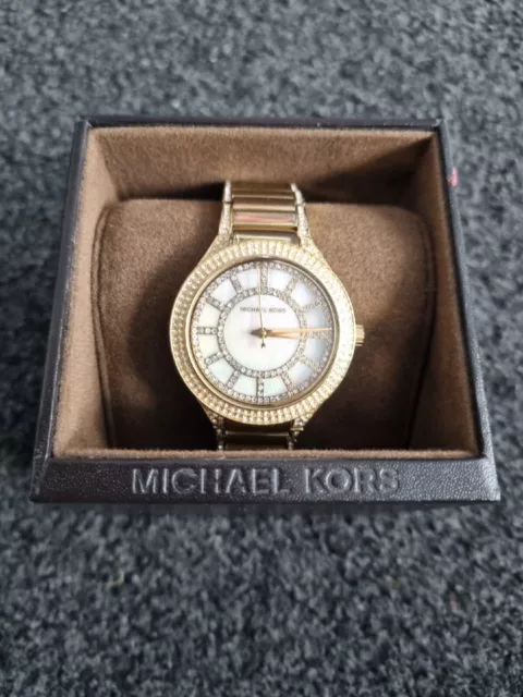 Michael Kors MK3312 Kerry MOP Dial Gold Tone Stainless Women's Watch