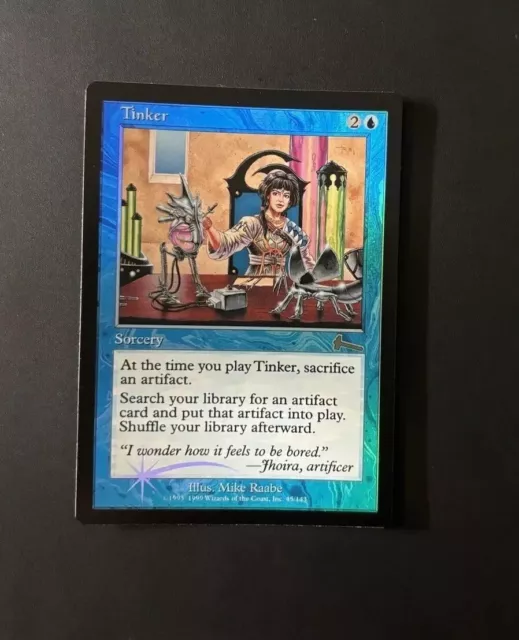 1* Tinker/Bricolage MTG Foil NearMint+ Urza’s Legacy Vo (Comme Neuve)