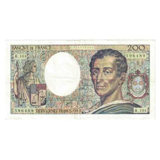 [#244269] France, 200 Francs, Montesquieu, 1992, R.104596489, TTB, Fayette:70.12