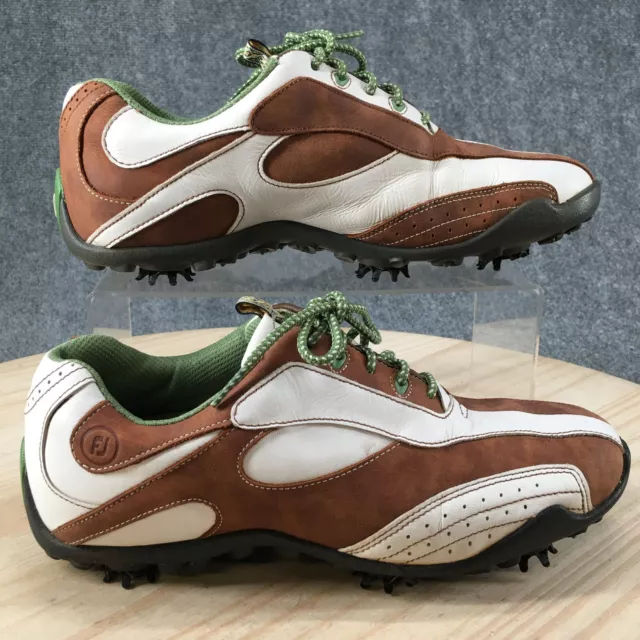 FootJoy Shoes Womens 8 M FJ LoPro Golf Sneakers Lace Up 97114 Brown Leather