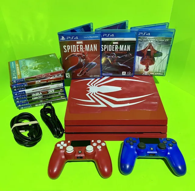 Sony PlayStation 4 PS4 Pro 1TB Marvel Spider-Man Limited Edition Game  Console FS