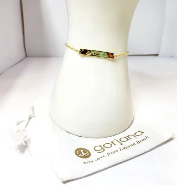 Gorjana Bespoke Plate Adjustable Bracelet (Gold) - Engraved