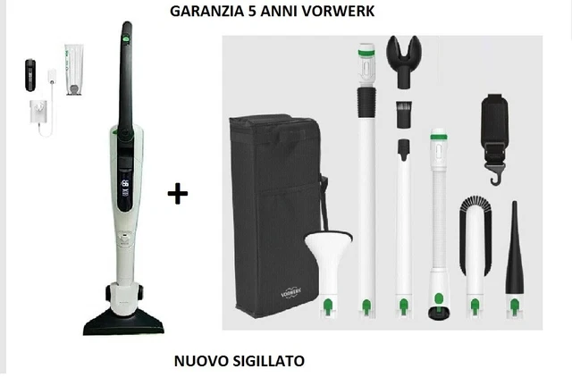 Vorwerk Folletto VK7S Avec 2 Batteries HD7S+ Et Sac Accessoires – Garantie 5 Ans