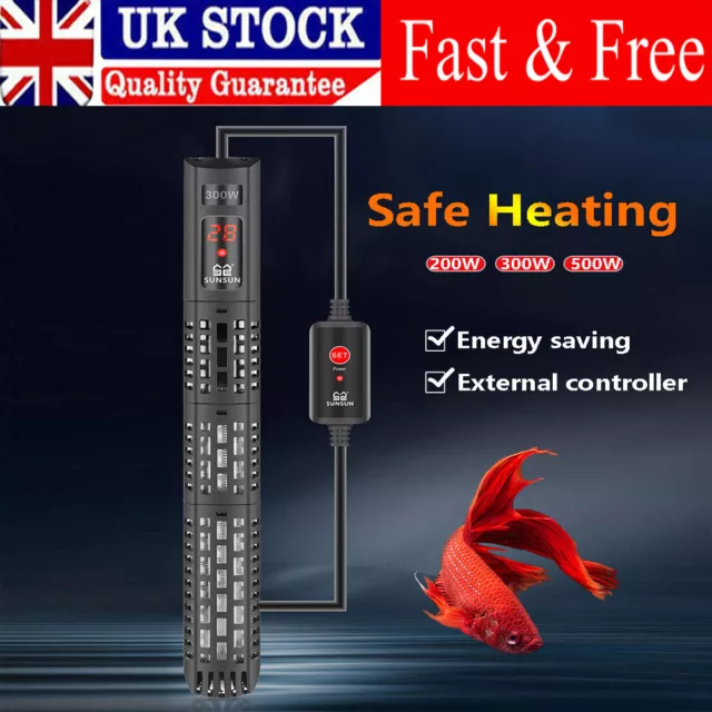 LED Digital Aquarium Water Heater Submersible Fish Tank Thermostat Heating Rod