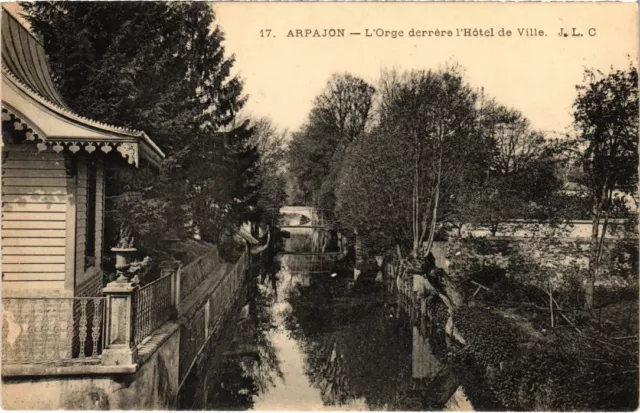 CPA Arpajon Orge derrere l'Hotel de Ville (1360003)