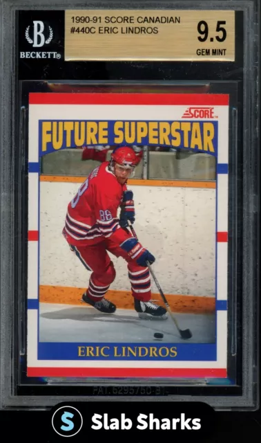 1990 Score Canadian Eric Lindros Future Superstar Rookie #440C Bgs 9.5