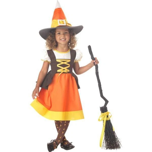 California Costumes Toddler Orange White Candy Corn Halloween Costume Size 3t-4t