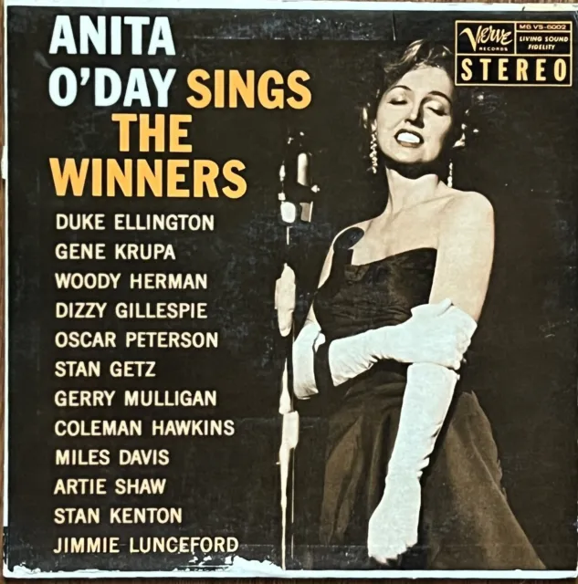 Anita O' Day Sings The Winners album, Verve stereo, clean vinyl