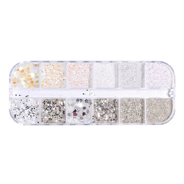 Paillettes per unghie frizzanti di alta qualità squisita polvere per unghie fai da te