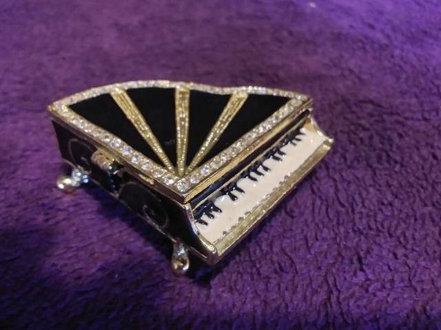 Ring/Jewelry Box Metal Grand Piano Novelty