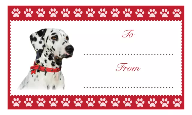 DALMATIAN Dog Christmas Birthday Gift labels Sticker Dog Animal Pet Lover