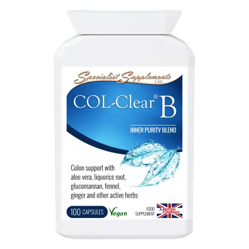 COL-Clear B (v2) x 100 Veg-Caps; Internal Cleanse Support Specialist Supplements