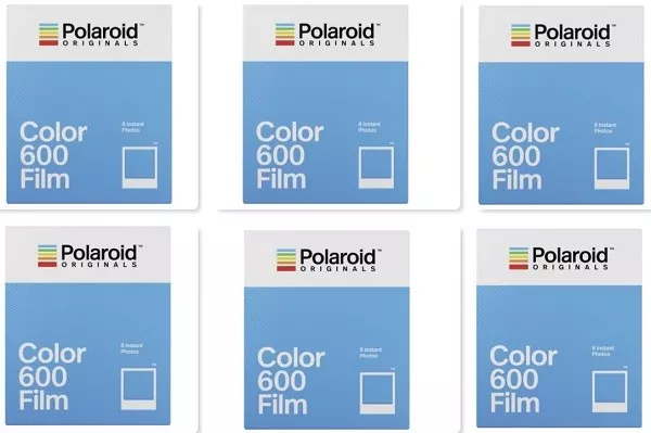 6 x Polaroid Color 600 für alle POLAROID 600,IMPULS u.ONE Serien SOFORTBILDFILM