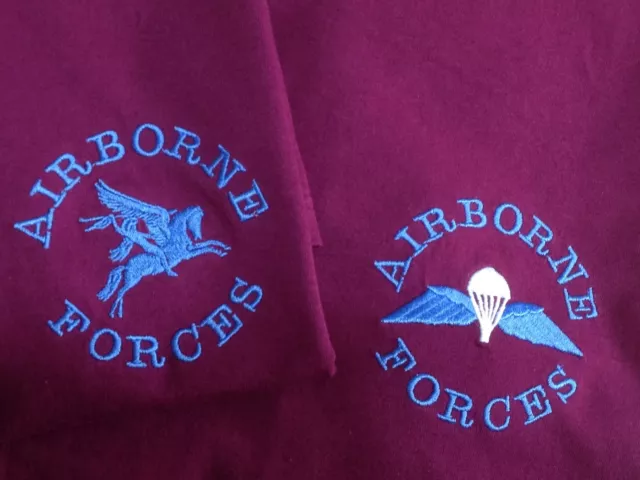 Airborne Forces - Pegasus Or Wings - Embroidered Tees, Polos, Sweats, Hoodies.