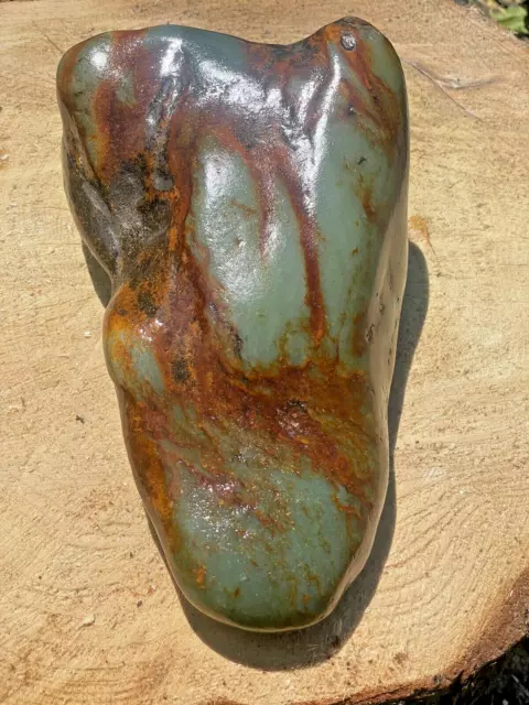 Rare Siberian Collectors Jade Boulder Blue/green
