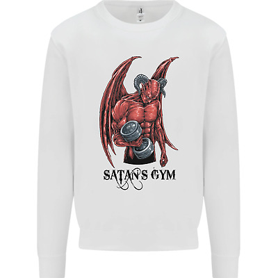 Satan's Gym Bodybuilding Training Top Kids Sweatshirt Jumper