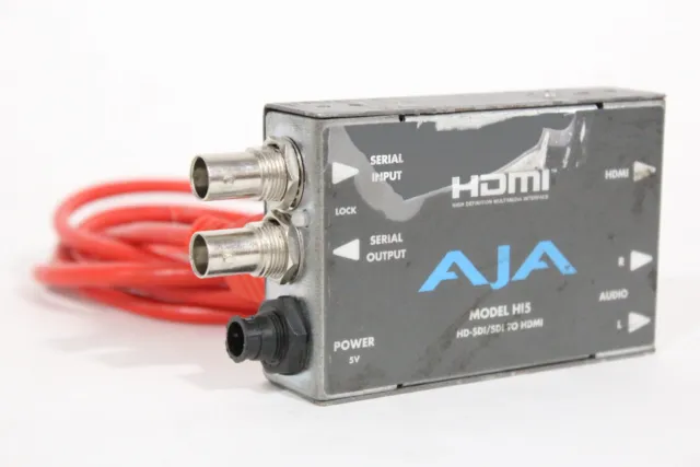 AJA Model Hi5 HD-SDI/SDI to HDMI Video and Audio Converter (L1111-668)