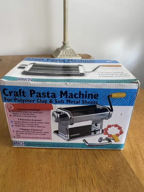 Amaco Pasta Machine Model 12381S For Polymer Clays & Soft Metal Sheets Preowned
