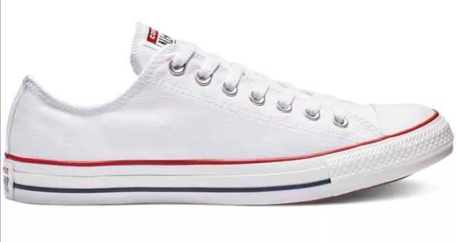 CONVERSE SNEAKERS CHUCK TAYLOR ALL STAR BASSA M7652C BIANCO fino al 46