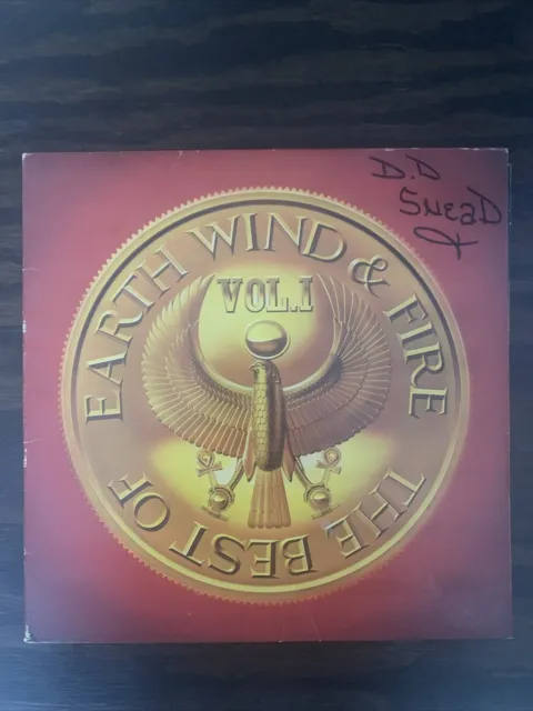 Earth Wind & Fire The Best Of Vol.1 Signed Vinyl Record By Snead 3 Signatures!!!