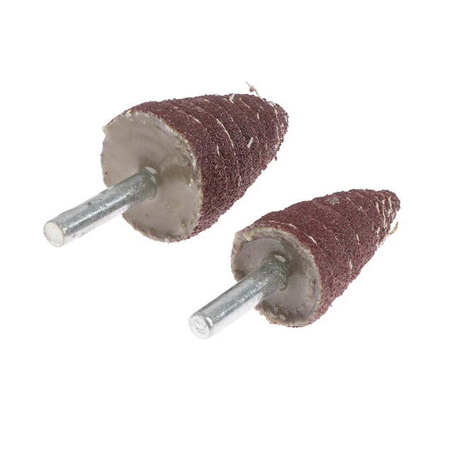 15/20/25/30mm Cone Abrasive Sandpaper Wheel 6MM Shank Diameter Sanding t Q❤