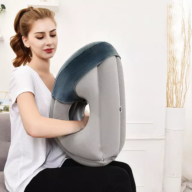 Inflatable Air Cushion Travel Pillow Headrest Chin Support Cushions for Rest Sp