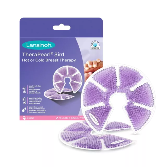 2er-Pack Thera°Pearl® 3-in-1 ThermoPerlen - Lansinoh - Brustkompressen Kalt/warm