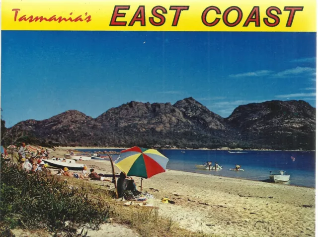 Fold Out Views Of Tasmania's East Coast Postcard