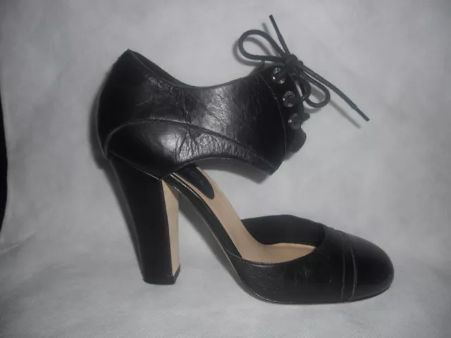Chanel 17K Quilted Heel Mary Jane Pumps Black Suede Size 36