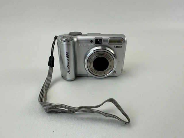 Canon PowerShot A630 8.0MP Digital Camera - Silver - Working But One Small Issue