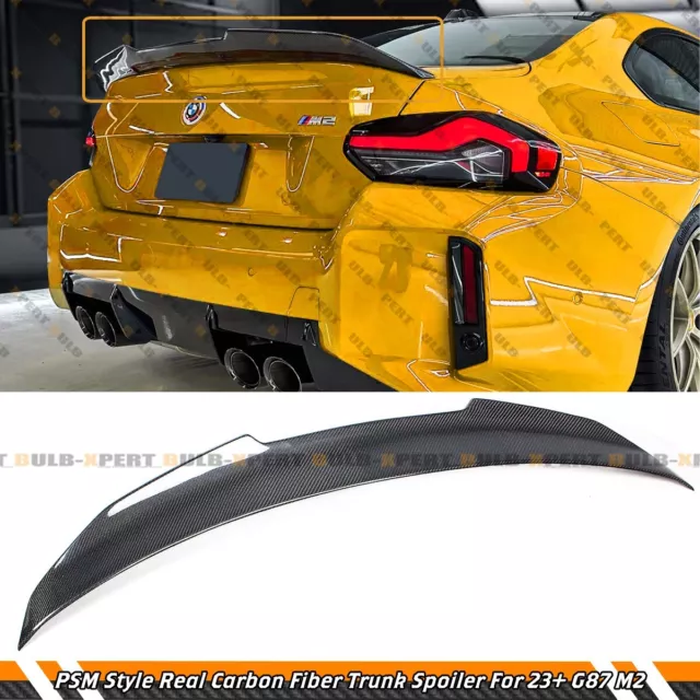 PSM STYLE CARBON FIBER TRUNK SPOILER FOR 20222024 BMW G42 2 SERIES