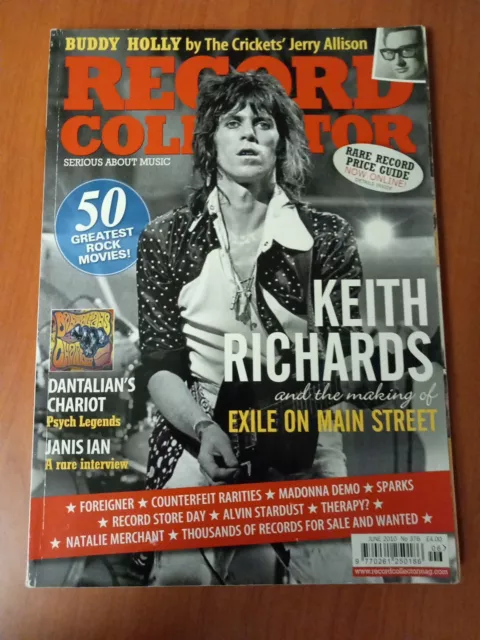 RECORD COLLECTOR MAGAZINE ~ JUNE 2010 KEITH RICHARDS JANIS IAN HOLLY Sparks