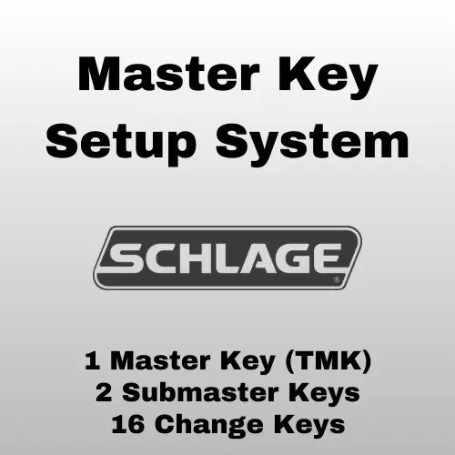 SCHLAGE 6-Pin Master Key Setup System (1 Master, 2 Submaster, 16 Change Keys)