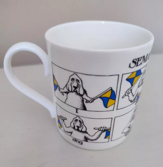 Simon Drew Mug. Mclaggan Smith. Scotland. Semaphore Dog