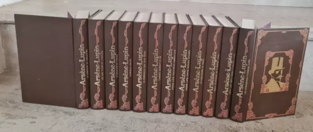 les exploits d'Arsène Lupin par Maurice Leblanc, préface Lacassin (12 volumes)