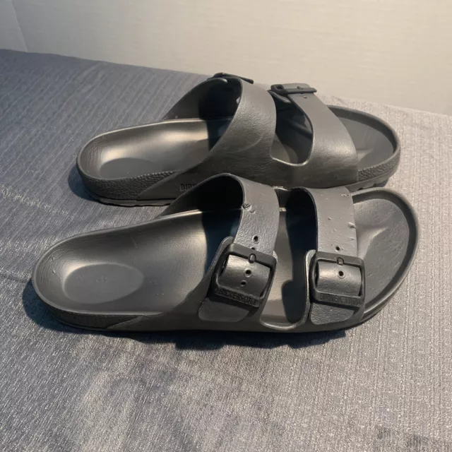 BIRKENSTOCK EVA ARIZONA Slide Sandals Light Gray Size EU 42 US M 9 $19. ...