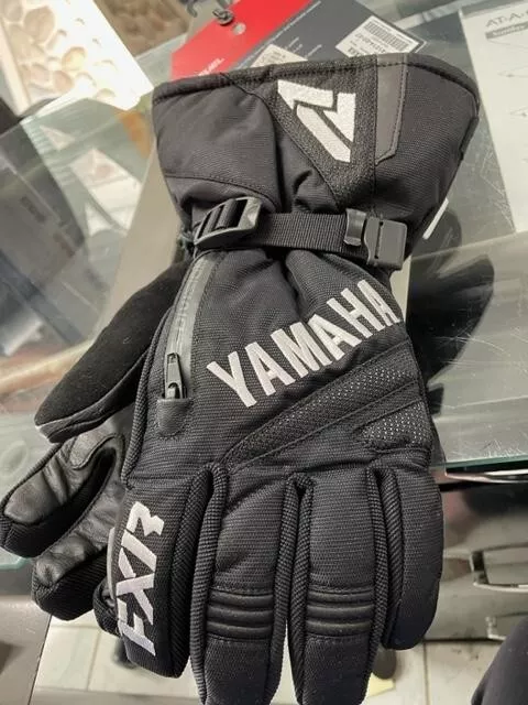 Yamaha Fxr Gloves / Mens Med / Black / Free Ship   Snowmobile / Many Features